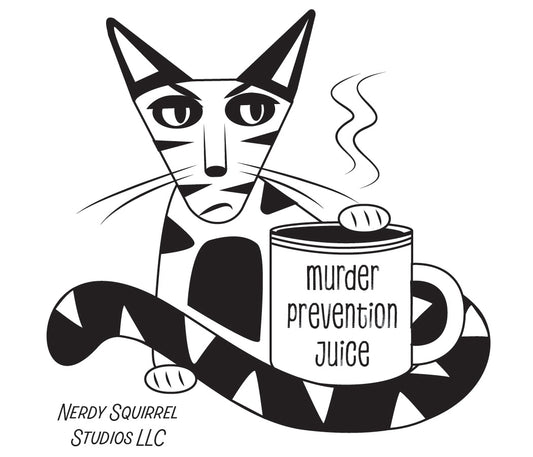 Angry Kitty “Murder Prevention Juice” Sticker/Magnet