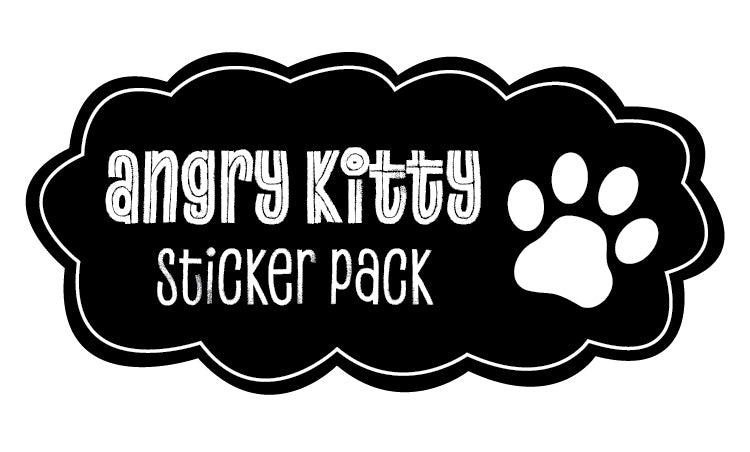 Angry Kitty Sticker Pack