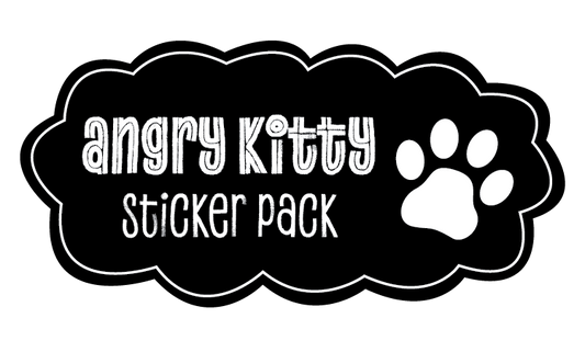 Angry Kitty Sticker Pack