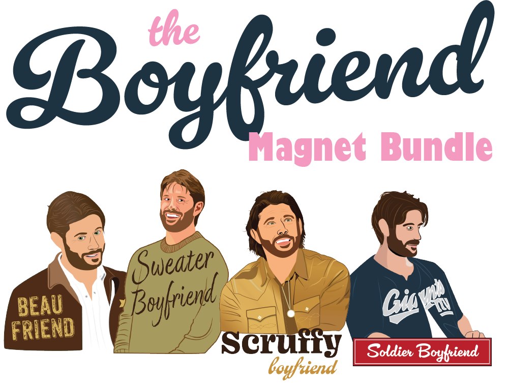 Jensen Ackles Boyfriend Sticker/Magnet Bundle