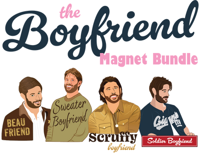 Jensen Ackles Boyfriend Sticker/Magnet Bundle