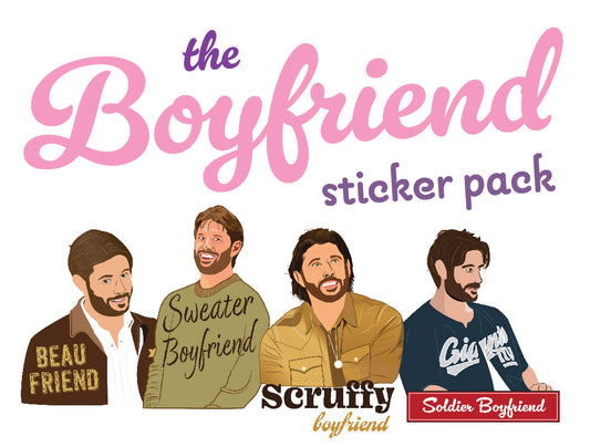 Jensen Ackles Boyfriend Sticker/Magnet Bundle