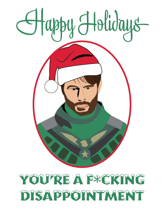 Soldier Boy "You're a Fucking Disappointment" Holiday Card