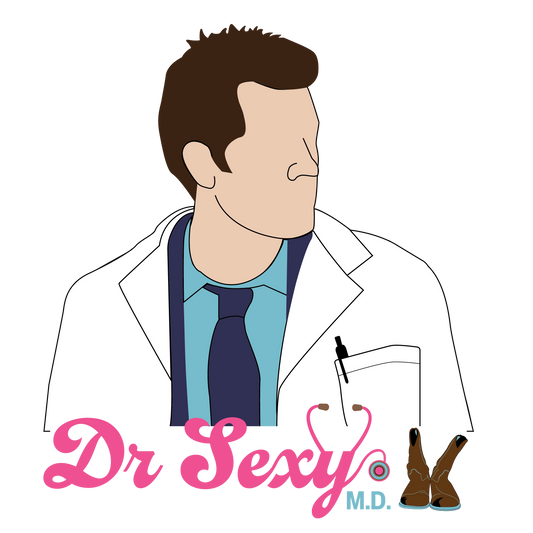 "Dr Sexy, MD" Castiel Supernatural Sticker/Magnet
