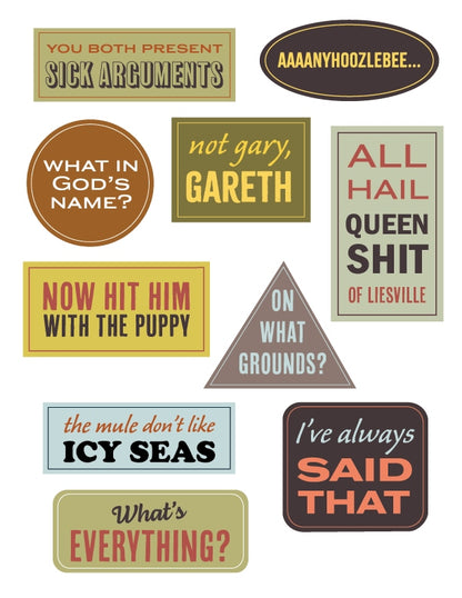 The Dollop Podcast Sticker Set: Gareth Edition