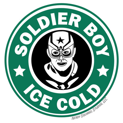 Soldier Boy "Ice Cold" Coffee Sticker