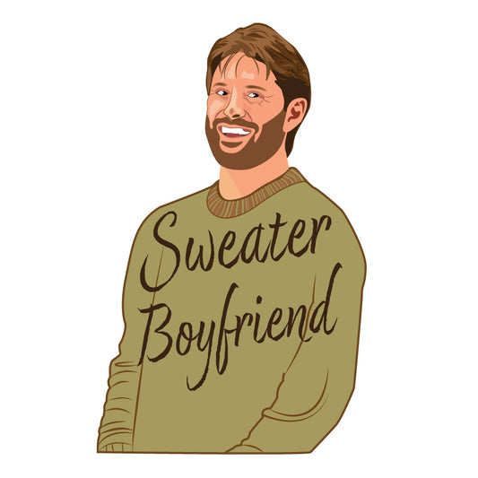 Jensen Ackles Fanart Cute Sweater Boyfriend Sticker/Magnet