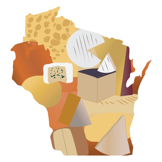 Wisconsin State Cheese Sticker