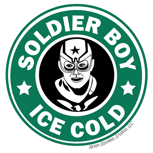 Soldier Boy "Ice Cold" Coffee Sticker