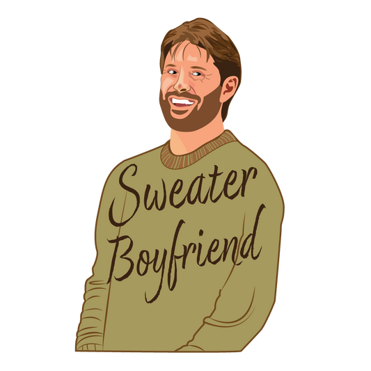 Jensen Ackles Sweater Boyfriend Sticker/Magnet